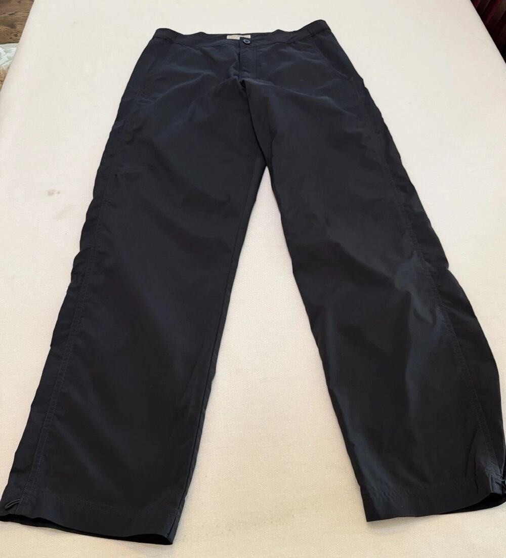 Royal Robbins Pants Womens 10 Black Nylon Hiking Comfort Outdoor Excellent Cond